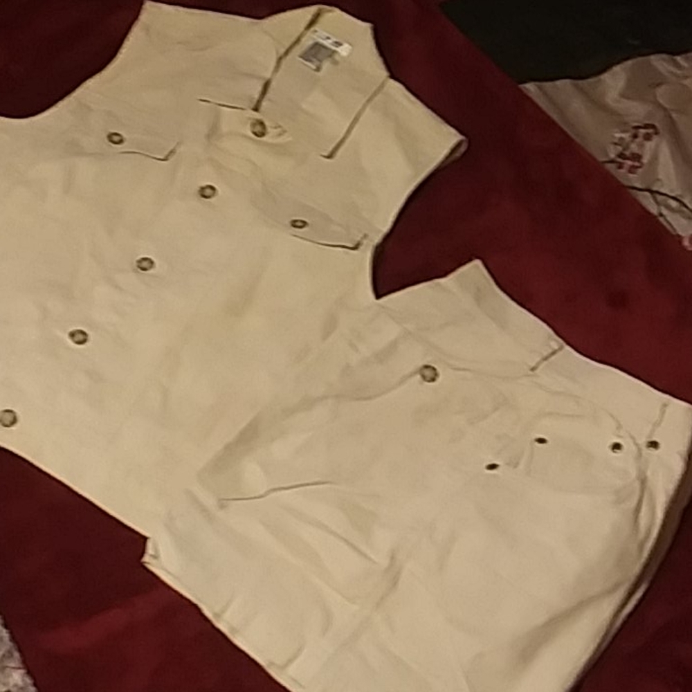 Linen short set